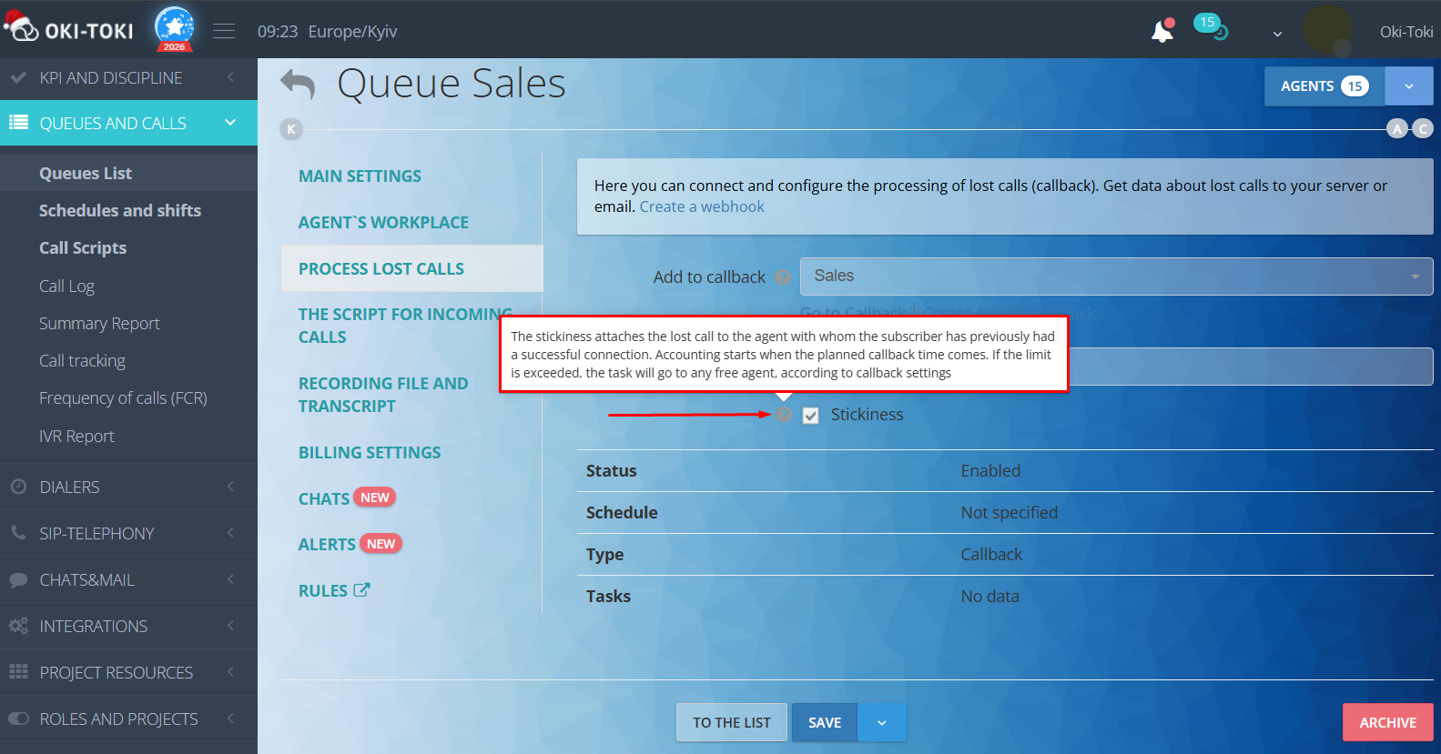 Pegajosidad en la cola