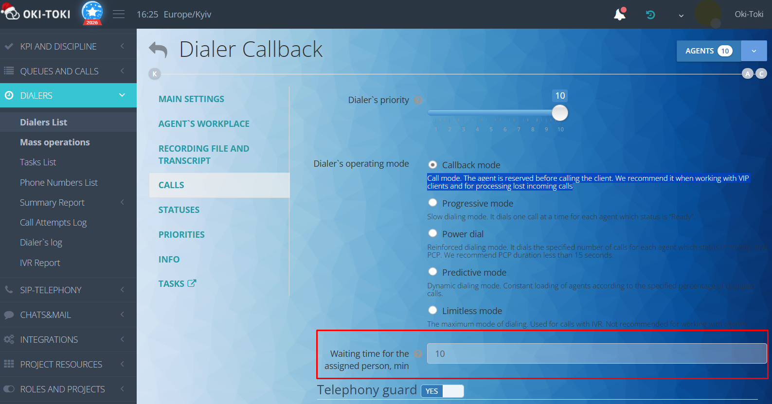 Espera del responsable